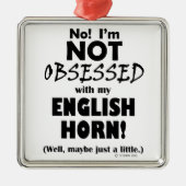 Seltsames Horn Silbernes Ornament (Vorne)