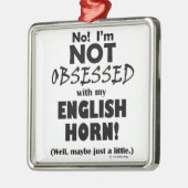 Seltsames Horn Silbernes Ornament (Links)