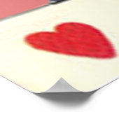 Seltsames Licht Herz Valentine Poster (Ecke)