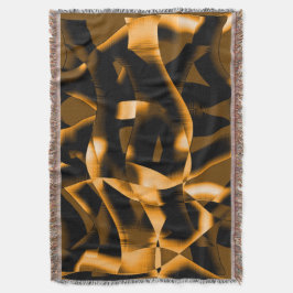 Seltsames Medley verbrannter Bänder, orange und sc Decke