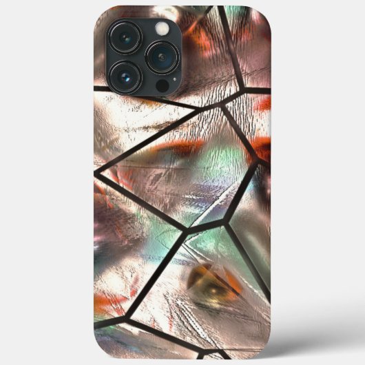 Seltsames Mosaik aus gefärbter und Perlglasstruktu Case-Mate iPhone Hülle (Rückseite)