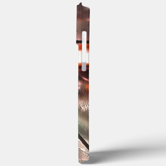 Seltsames Mosaik aus gefärbter und Perlglasstruktu Case-Mate iPhone Hülle (Rückseite / Links)