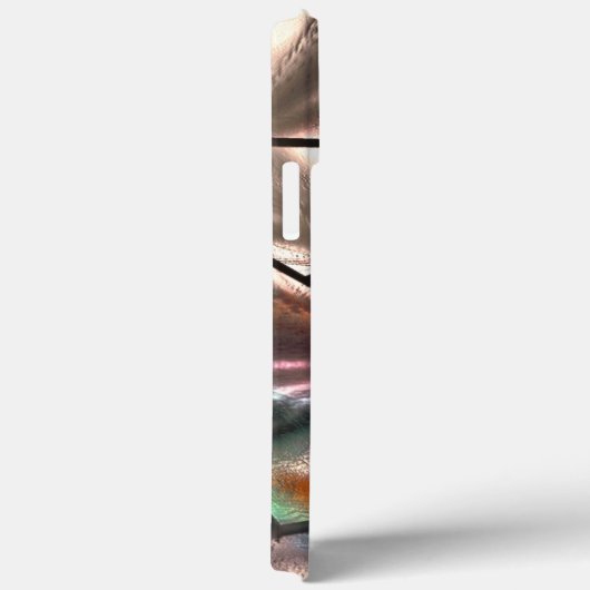 Seltsames Mosaik aus gefärbter und Perlglasstruktu Case-Mate iPhone Hülle (Rückseite / Rechts)