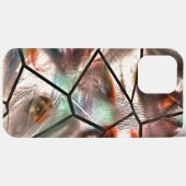 Seltsames Mosaik aus gefärbter und Perlglasstruktu Case-Mate iPhone Hülle (Rückseite (Horizontal))