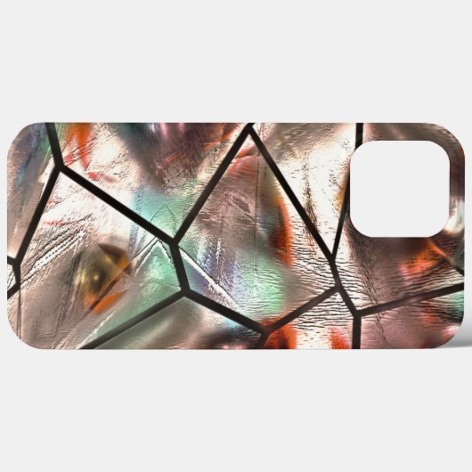 Seltsames Mosaik aus gefärbter und Perlglasstruktu Case-Mate iPhone Hülle (Rückseite (Horizontal))