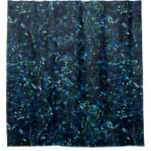 Seltsames Mosaik über dunklem Hintergrund und hell Duschvorhang (Vorderseite)