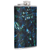 Seltsames Mosaik über dunklem Hintergrund und hell Flachmann (Rechts)