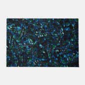 Seltsames Mosaik über dunklem Hintergrund und hell Fußmatte (Vorderseite)