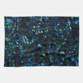 Seltsames Mosaik über dunklem Hintergrund und hell Geschirrtuch (Horizontal)