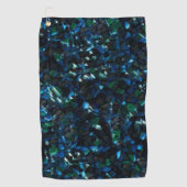 Seltsames Mosaik über dunklem Hintergrund und hell Golfhandtuch (Vorderseite)