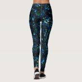 Seltsames Mosaik über dunklem Hintergrund und hell Leggings (Rückseite)