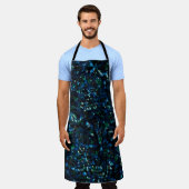 Seltsames Mosaik über dunklem Hintergrund und hell Schürze (Getragen)