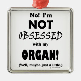 Seltsames Organ Silbernes Ornament