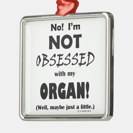 Seltsames Organ Silbernes Ornament (Links)