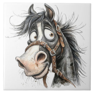 seltsames Pferd Fliese