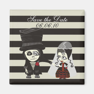 Seltsames Save the Date Magnet