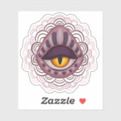 Seltsames spokkisches Auge Aufkleber (Blatt)