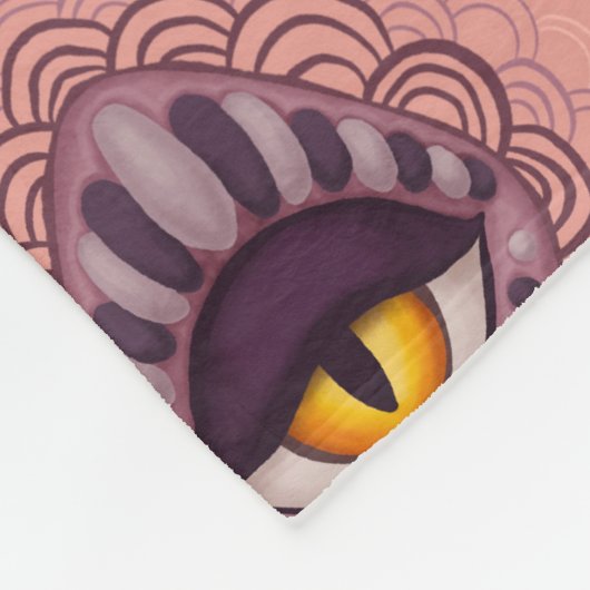 Seltsames spokkisches Auge Fleecedecke (Ecke)