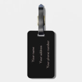 Seltsames spokkisches Auge Gepäckanhänger (Rückseite vertikal)