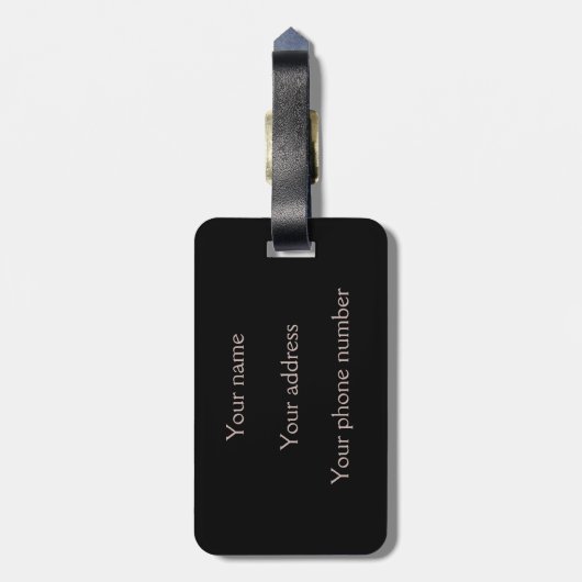 Seltsames spokkisches Auge Gepäckanhänger (Rückseite vertikal)