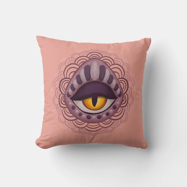 Seltsames spokkisches Auge Kissen (Vorderseite)