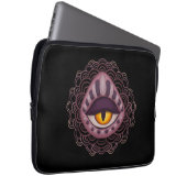 Seltsames spokkisches Auge Laptopschutzhülle (Vorne Rechts)