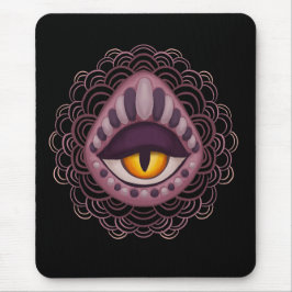 Seltsames spokkisches Auge Mousepad
