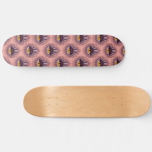 Seltsames spokkisches Auge Skateboard (Horizontal)