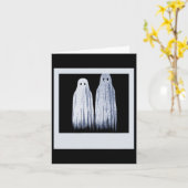 Seltsames und ungewöhnliches Ghost-Foto Funny Horr Karte (Gelbe Blume)