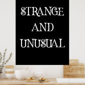 Seltsames und ungewöhnliches Gothic-Design Poster (Küche)