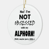 Seltsegnet Alphorn Keramik Ornament (Links)