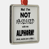 Seltsegnet Alphorn Ornament Aus Metall (Rechts)