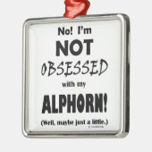 Seltsegnet Alphorn Ornament Aus Metall (Links)