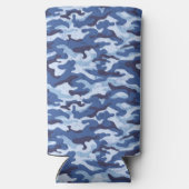 Seltzer Can Cooler-Blue-Camouflage Selters Dosenkühler (Rückseite)