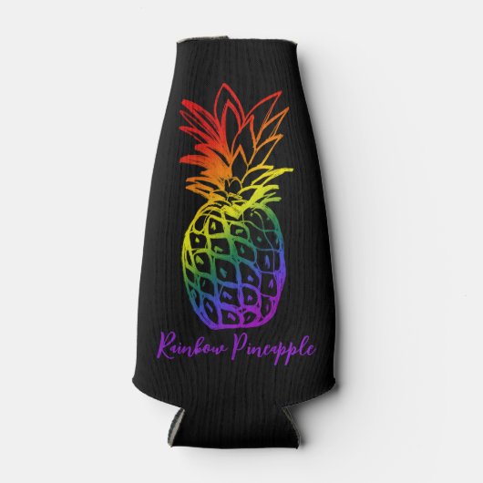 Seltzer Can Cooler Regenbogenananas Flaschenkühler (Vorderseite)