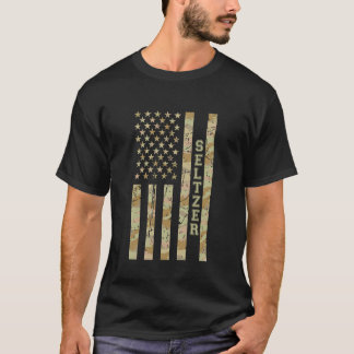 Seltzer-Getränk-Getränk Wüsten-Tarnung abgenutzt A T-Shirt