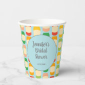 Seltzer kann ein benutzerdefiniertes Party Brautpa Pappbecher (Vorderseite)