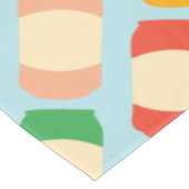 Seltzer Soda Cans Gemusterter Illustrierter Sommer Tischdecke (Schrägansicht)