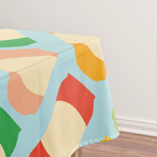 Seltzer Soda Cans Gemusterter Illustrierter Sommer Tischdecke (Beispiel)