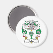 Selva Familienwappen Magnet (Vorderseite/Rückseite)