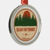 Selway-Bitterroot Wilderness Montana Idaho Ornament Aus Metall (Rechts)
