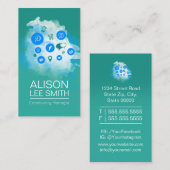 SEM SEO Social Media Experte für Community Manager Visitenkarte (Vorne/Hinten)