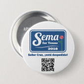Sema für Texas 2018 3" Knopf Button (Vorne & Hinten)