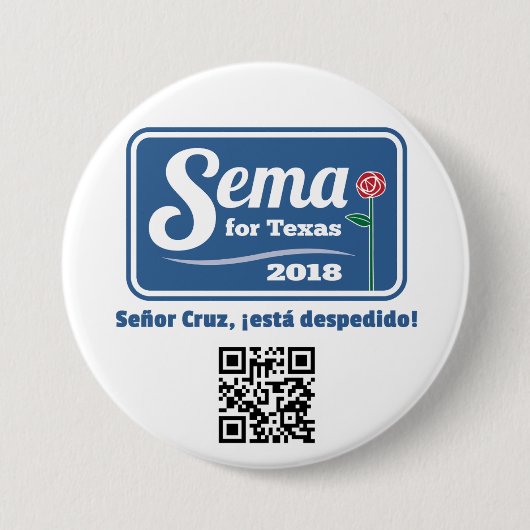 Sema für Texas 2018 3" Knopf Button (Vorderseite)