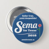 Sema für Texas 2018 3" Knopf Button (Vorne & Hinten)