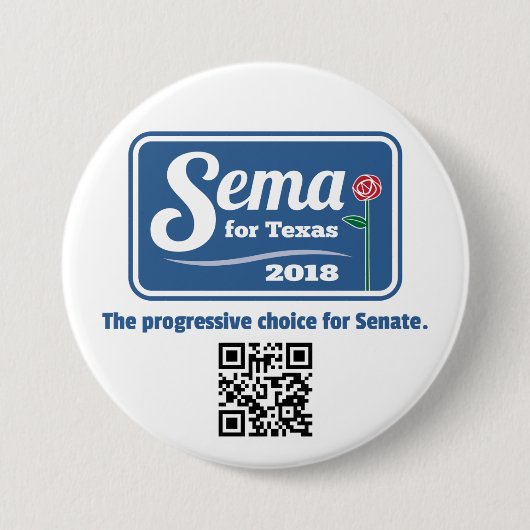 Sema für Texas 2018 3" Knopf Button (Vorderseite)