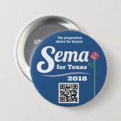 Sema für Texas 2018 3" Knopf Button (Vorne & Hinten)