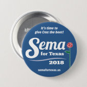 Sema für Texas 2018 3" Knopf Button (Vorne & Hinten)