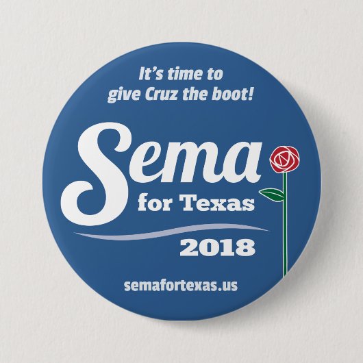 Sema für Texas 2018 3" Knopf Button (Vorderseite)