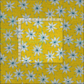 sema gelbes Blau Stoff (Kachel)